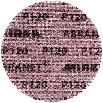 Абразивний диск P120 на липучці Velcro Mirka Abranet 150мм, фото 2