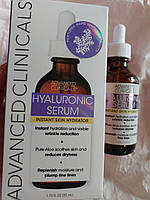 Advanced clinicals hyaluronic serum гиалуроновая сыворотка для лица, мгновенное увлажнение кожи, 52 мл