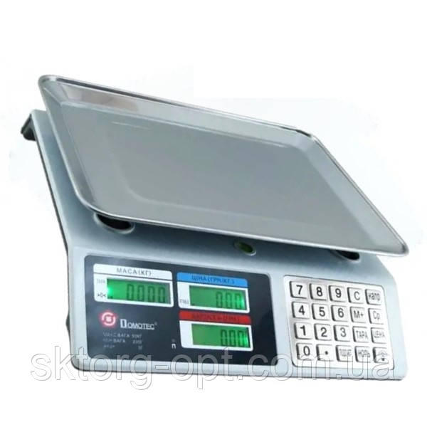 Ваги торговельні ACS 50kg/5g CK 982S DOMOTEC Metal