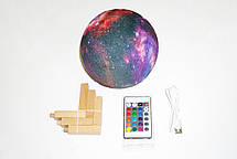 Настільний нічник на акумуляторі 3D Космос Moon-light Lamp, фото 3