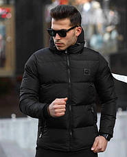 Зимовий пуховик Stone Island Чорний розмір Xxl Туреччина, фото 3