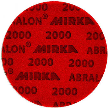 Абразивний водостійкий диск P2000 d150мм на поролоні з липучкою Velcro Mirka Abralon 1шт., фото 3