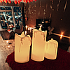 Набір свічок 3в1 | Світлодіодні свічки для дому Набір електронних свічок | LED свічки на батарейках, фото 3