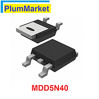 MDD5N40 Транзистор N-канальный 3.4A 400V полевой (MOSFET, КМОП) HEXFET