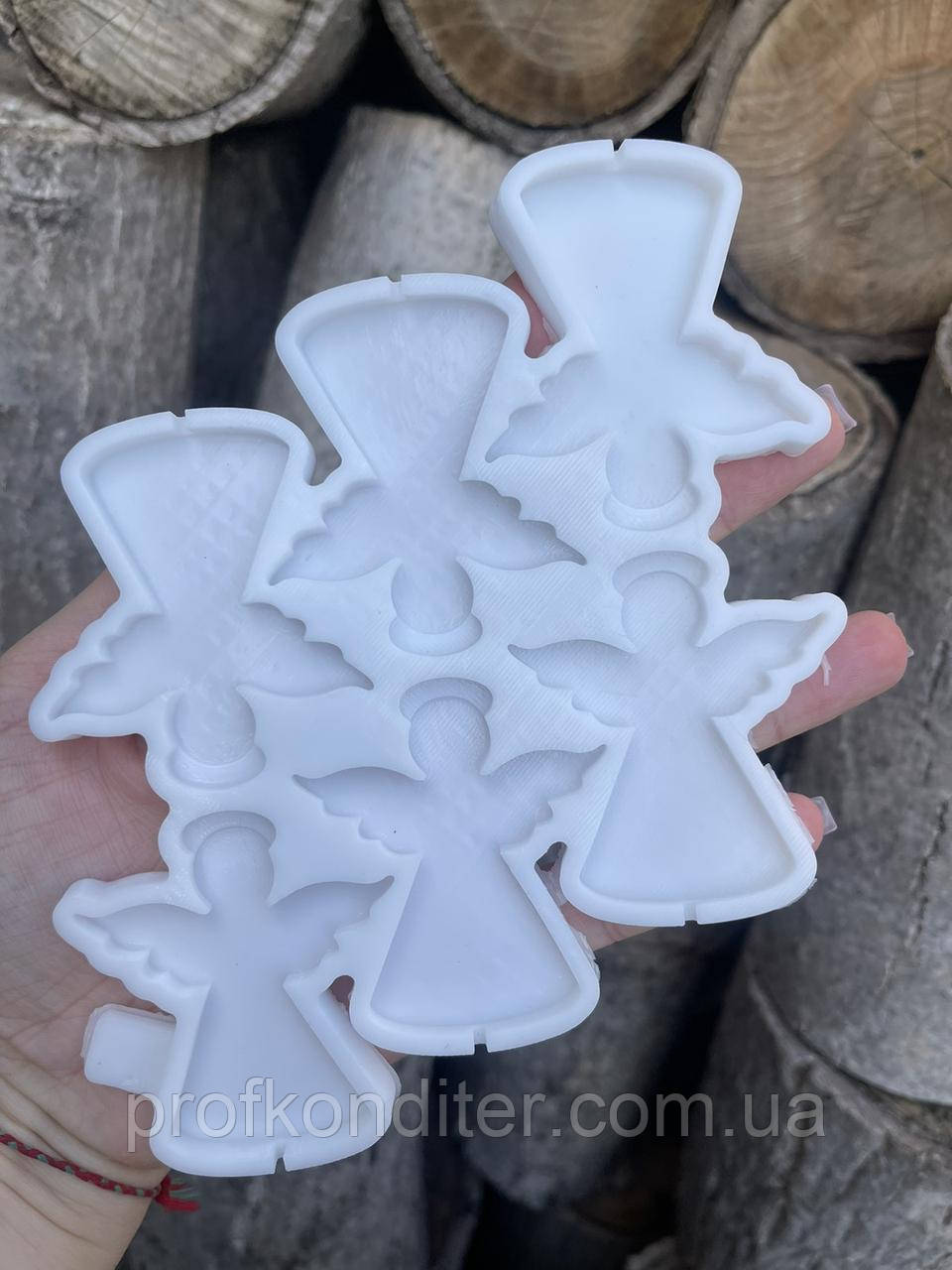 ЕКСКЛЮЗИВ! Силіконовий Молд для льодяників та ін "Янголи 6 шт", фото 1