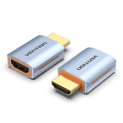 Адаптер HDMI-HDMI 2.1 Vention F/M Aluminum Alloy 8K 60Hz 4K 120Hz 2K 144Hz 48Gbps gold-plated Blue (AIVHO), фото 1