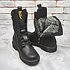 Чоловічі зимові шкіряні черевики (натуральна шкіра) чорні на хутрі, чоловіче взуття на зиму, розмір 40 41 42 43 44 45, фото 6