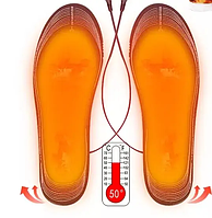 Стельки 35-46 размер для обуви с подогревом от USB, электрическая грелка для ног