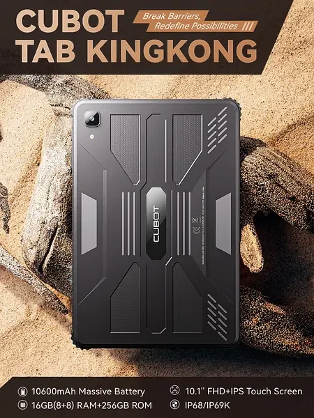 Планшет Cubot Tab KINGKONG 8/256Gb black 4G