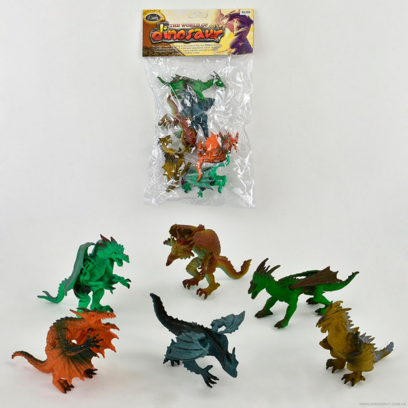 Набір тварин Динозаври 923 6 шт