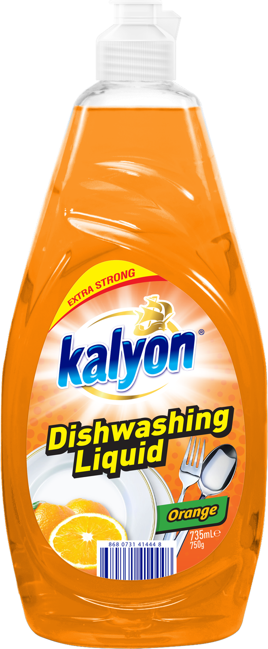 Засіб для миття посуду Kalyon Extra Dishwashing Liquid Orange 735 мл, фото 1