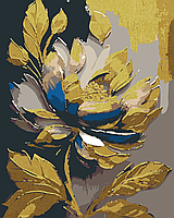 Картина за номерами Квітуче золото з золотою фарбою Riviera Blanca (RB-0803) 40 х 50 см