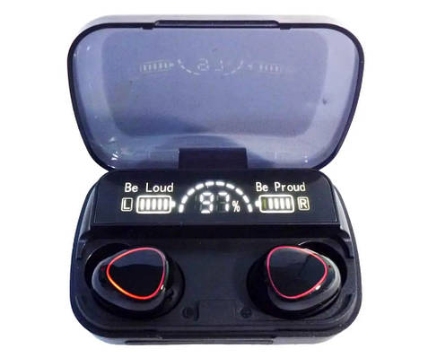 Навушники бездротові Bluetooth MDR TWS M10 8280 у кейсі, чорні, фото 3