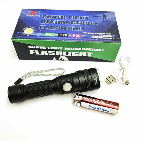 Ручний ліхтар Bailong BL 611-P50 акумулятор 18650 - фото 4 - id-p2017894536