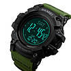 Годинник наручний чоловічий SKMEI 1356AG ARMY GREEN, армійський годинник протиударний. Колір: зелений, фото 4