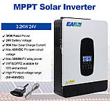 Автономна електростанція для дому та офісу Easun 3.2KW 80A з WIFI +  АКБ JetPower Li-ion 24V 120Ah, 3200Wt/h, фото 3