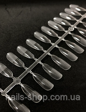 Гелевые типсы для наращивания ногтей, 120 шт (мигдаль), фото 1