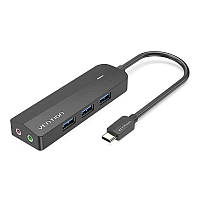 Хаб Vention TGQBB USB 3.1 Type-C - 3x USB 3.0 MicroUSB 3.5mm Sound Adapter Black