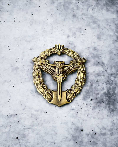 Кокарда / Беретний знак "Сова Розвідка" метал (ID#2002153155), цена ...