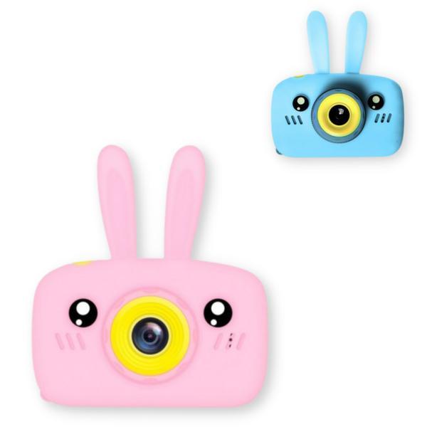 Детский фотоаппарат зайчик X500 компактный противоударный голубой/розовый/ цифровой детский фотоаппарат,KM - фото 1 - id-p2017902344