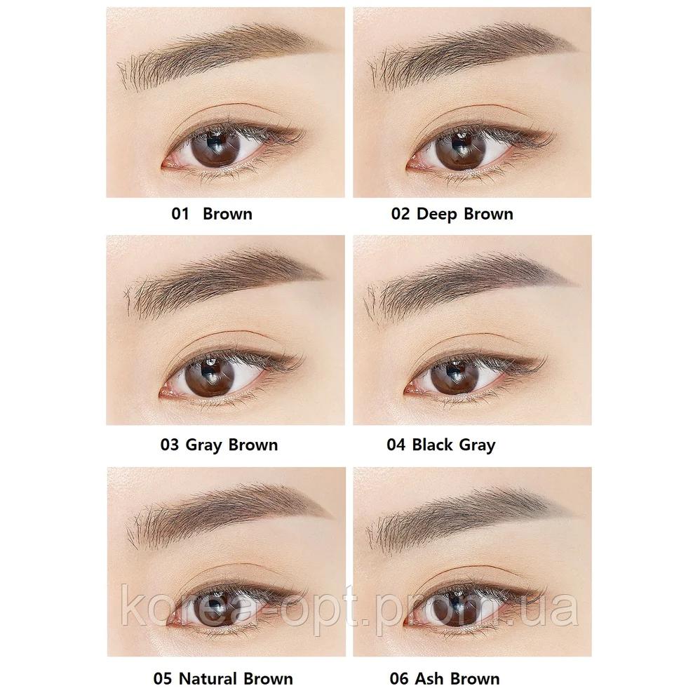 Карандаш для бровей The Saem Saemmul Artlook Eyebrow -Gray Brown 0.2g - фото 2 - id-p2017906432