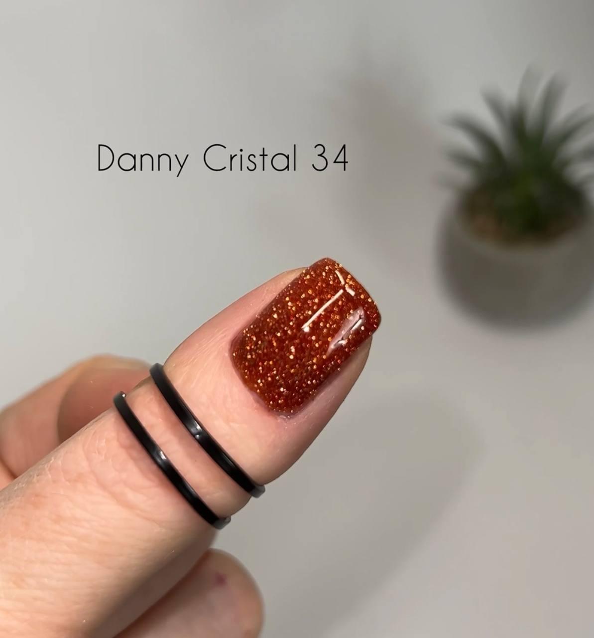 Світловідбивний гель-лак Danny №34 колекція FLASH CRYSTAL