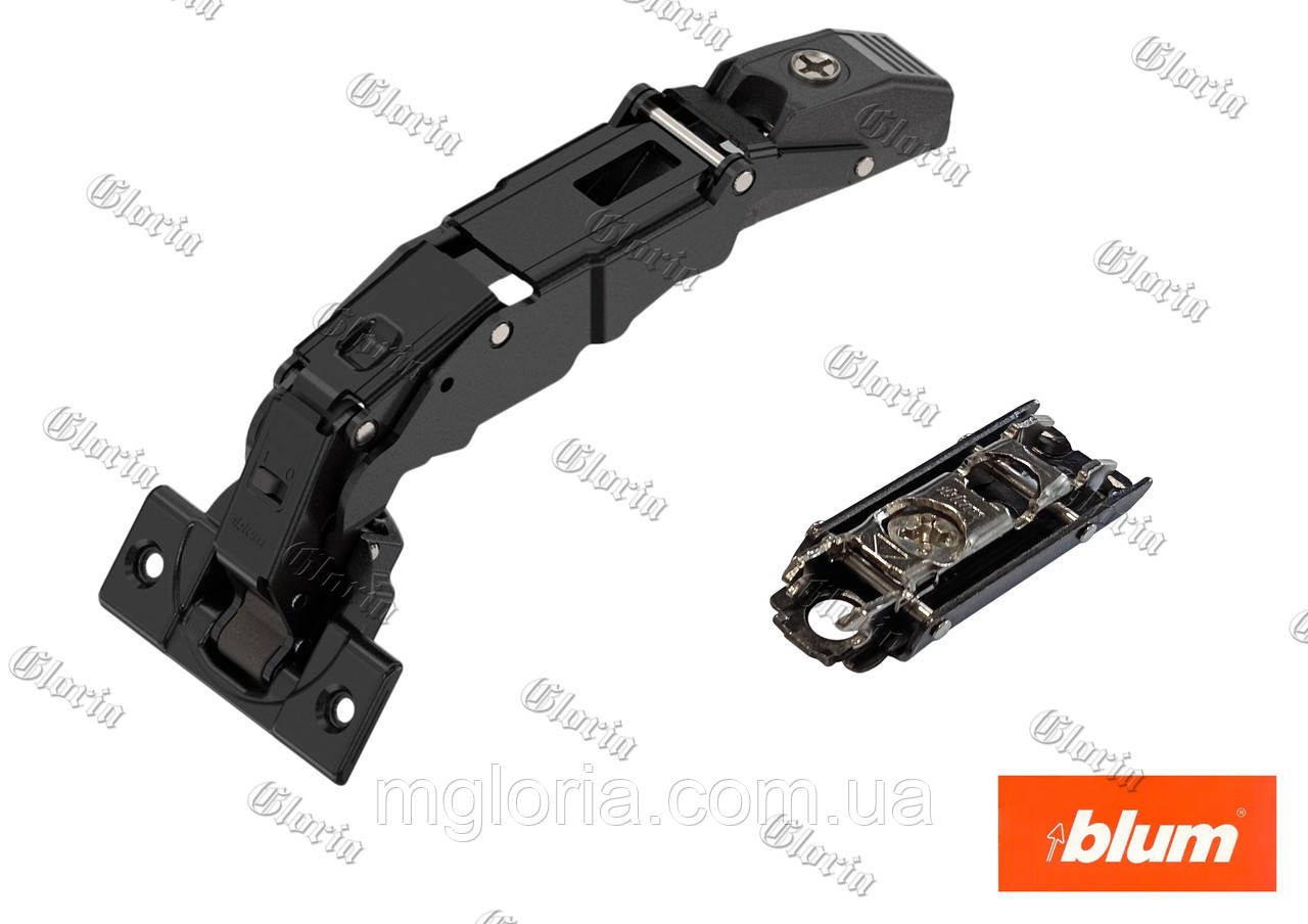 Завіса 155° з дотягувачем Blum Clip-Top чорний онікс 71B7550 ONS