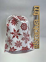 Мешок хлопок Новый Год, Рождество эко мешок, эко торба, мешок для подарков рождественский, подарочный