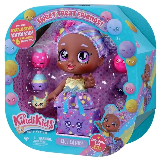 Kindi Kids Cici Candy Skittles 1 Shopping bag plus Shopkins