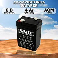 Свинцево-кислотний акумулятор BATTERY GD 640 6V 4A