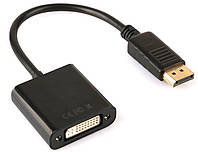 Перехідник DisplayPort M - DVI F 29 20см Black