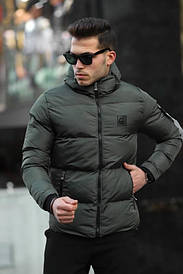 Куртка чоловіча зимова тепла до -25 градусів Stone Island Xакі розмір S
