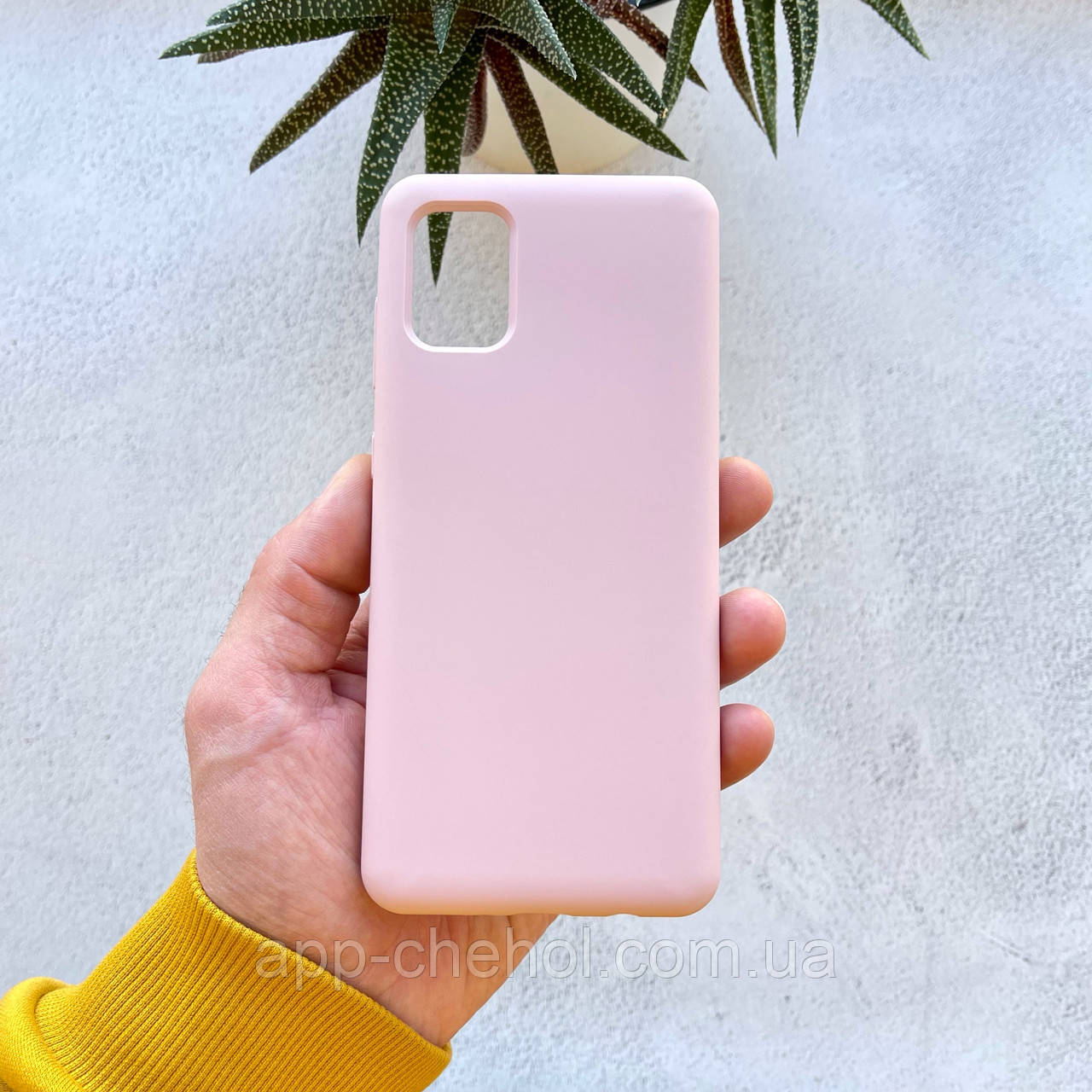 Чохол на Samsung Galaxy A31 Silicone Case пудровий силіконовий Soft Touch / для Самсунг Гелексі А31