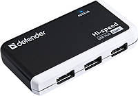 USB хаб Defender Quadro Infix 4 порта Hub USB2.0 пасивний Black-White