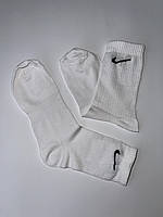 Шкарпетки Nike чоловічі демісезонні спортивні високі з бавовни білі