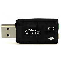 Звукова карта Media-Tech MT5101 USB Virtual 5.1 Channel Black