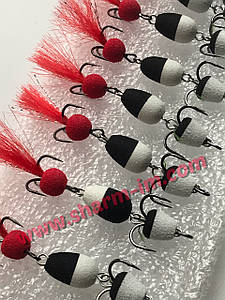 Мандула на судака 90 мм / col. Чорно-Біла