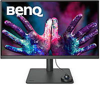 Монітор поворотний BenQ PD2705U TFT 27" 4K UHD IPS sRGB HDMI DP USB-C USB-hub HAS колонки Deep Grey