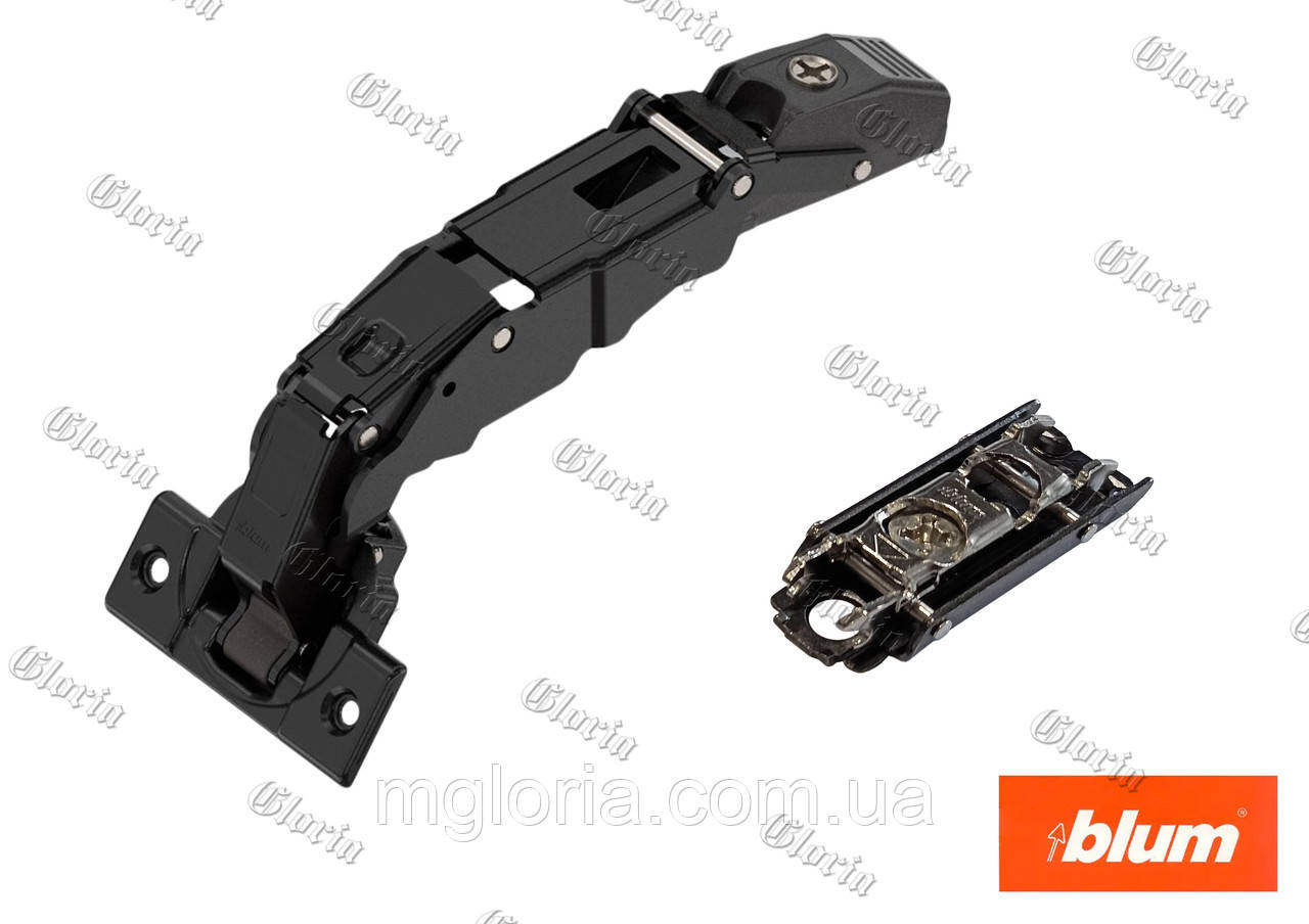 Завіса 155° без пружини Blum Clip-Top чорний онікс 70T7550 ONS