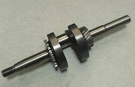 Колінвал у зборі під шпонку (Ø15 mm) двигуна мотоблока - 156F (L=227 mm. Кований)