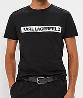 Мужская футболка Karl Lagerfeld черная Карл