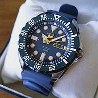 Мужские наручные часы дизайн Rolex Submariner от Seiko (Сейко ) 5 Sport Automatic SRP605K1