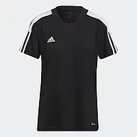 Женская спортивная черная футболка Adidas Tiro Essentials (HE7171). Оригинал. Размер M