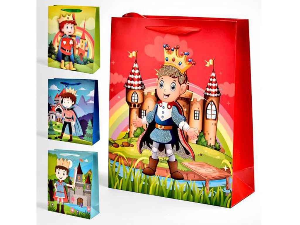 Пакет подарунковий L Little prince 3D 30*40*12см R91217-L ТМ STENSON, фото 1