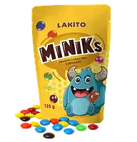 Шоколадное дражже MINIKs 125g*24шт TM Lakito Польша