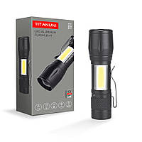 Ліхтар TITANUM TLF-T01 XPE + COB, 120 люмен, USB зарядка