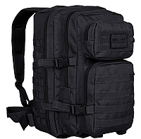 Тактический рюкзак Черный MIL-TEC 36 л, Рюкзак для военных, Прочный рюкзак, Армейский рюкзак BRM