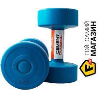 Гантель Liveup Cement Dumbell 3кг blue, 2шт. (LS2003-3)