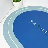 Килимок для Ванної Вологопоглинаючий Нековзний Швидковисихаючий Суперабсорбуючий 40х60 см AND185, фото 2