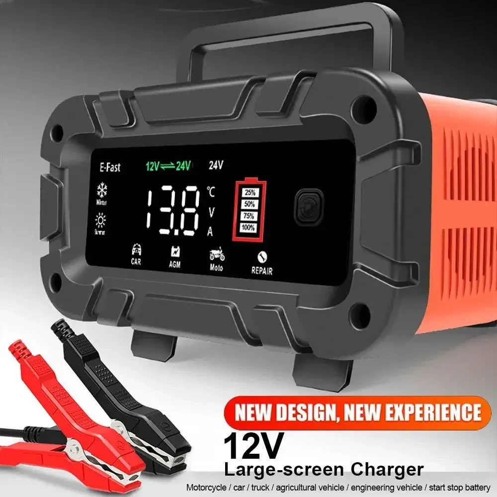 Зарядний Пристрій E-fast TK700 7-й Ступені 12V/24V, Свинцевий кислотний акумулятор